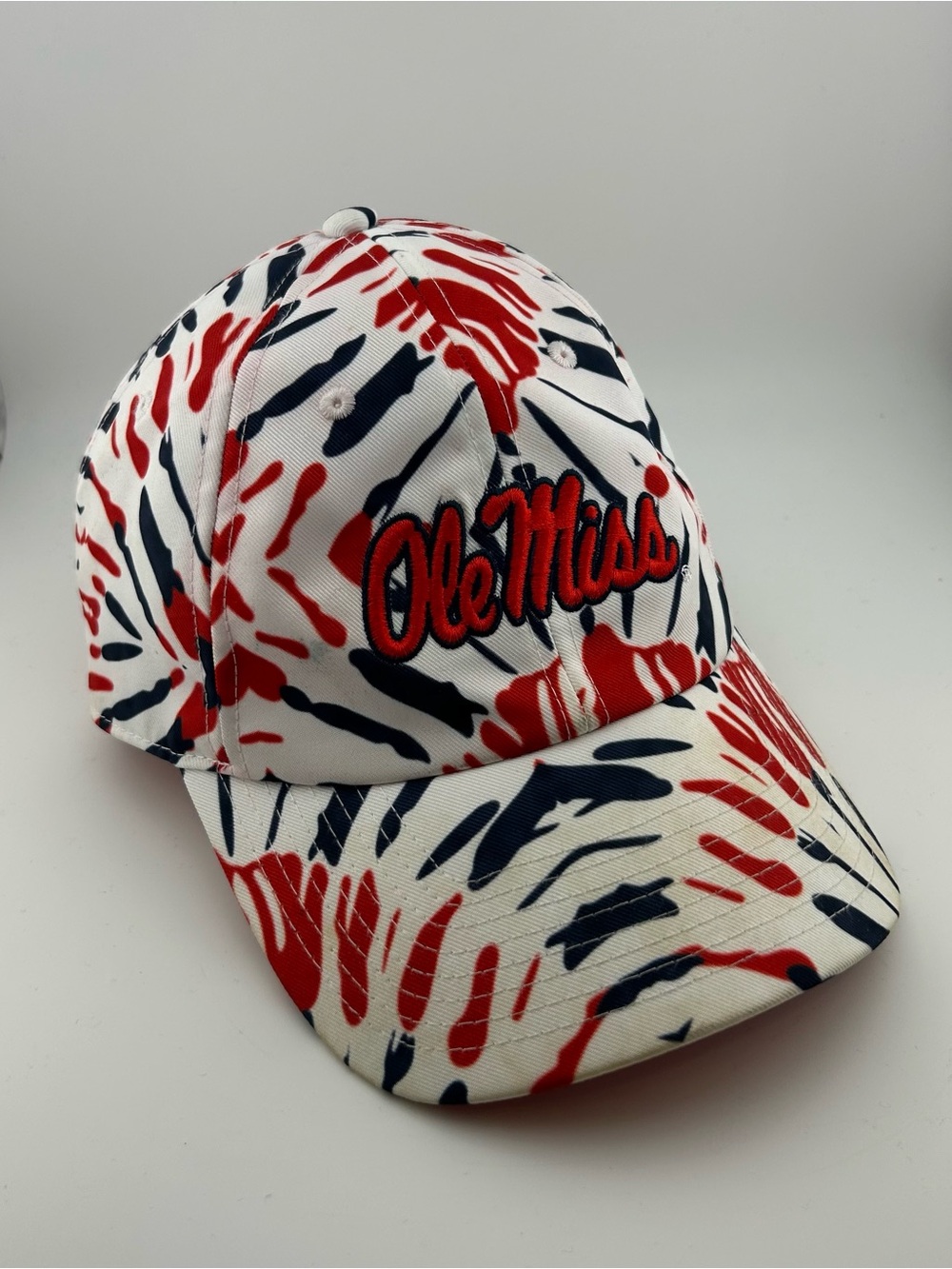 Nike Ole Miss Rebels Heritage86 Hat Red White Navy Adjustable NCAA Cap